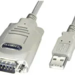 Lindy Καλώδιο RS232 9-pin male σε USB-A 1m (42844) 1τμχ