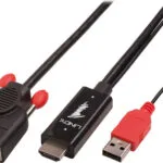 Lindy Μετατροπέας DisplayPort / HDMI male σε DisplayPort / HDMI female 1τμχ 41456