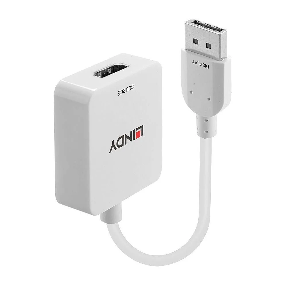 Lindy Μετατροπέας DisplayPort male σε HDMI female Λευκό 1τμχ 38303 Lindy Μετατροπέας DisplayPort male σε HDMI female Λευκό 1τμχ 38303 - Image 1