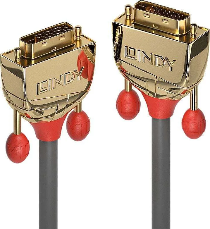 Lindy Μετατροπέας DVI-D male σε DVI-D female Χρυσό 1τμχ 36204 Lindy Μετατροπέας DVI-D male σε DVI-D female Χρυσό 1τμχ 36204 - Image 1