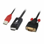 Lindy Μετατροπέας HDMI / VGA male σε HDMI / VGA female (41455)