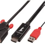 Lindy Μετατροπέας VGA / HDMI male σε VGA / HDMI female (41457)