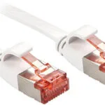 Lindy Flat U/FTP (STP) Cat.6 (Gigabit) Καλώδιο Δικτύου Ethernet 5m Λευκό 47564