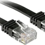 Lindy Flat U/UTP Cat.6 (Gigabit) Καλώδιο Δικτύου Ethernet 10m Μαύρο 47525