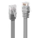 Lindy Flat U/UTP Cat.6 (Gigabit) Καλώδιο Δικτύου Ethernet 2m Γκρι 47492
