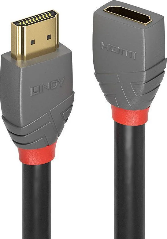 Lindy HDMI 2.0 Premium High Speed 4K 60Hz HDR Cable HDMI male - HDMI male 0.5m Γκρι 36475 Lindy HDMI 2.0 Premium High Speed 4K 60Hz HDR Cable HDMI male - HDMI male 0.5m Γκρι 36475 - Image 1