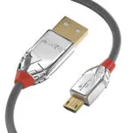Lindy Regular USB 2.0 to micro USB Cable Γκρι 3m (36653)