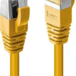 Lindy S/FTP Cat.6 (Gigabit) Καλώδιο Δικτύου Ethernet 0.5m Κίτρινο 45980