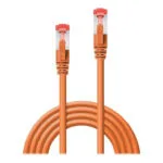 Lindy S/FTP Cat.6 (Gigabit) Καλώδιο Δικτύου Ethernet 2m Πορτοκαλί 47809