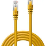 Lindy S/FTP Cat.6a (Gigabit) Καλώδιο Δικτύου Ethernet 0.3m Κίτρινο 47860