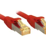 Lindy S/FTP Cat.6a (Gigabit) Καλώδιο Δικτύου Ethernet 1.5m Κόκκινο 47293