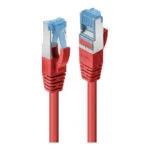 Lindy S/FTP Cat.6a (Gigabit) Καλώδιο Δικτύου Ethernet 10m Κόκκινο 47168