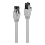 Lindy S/FTP Cat.8.1 Καλώδιο Δικτύου Ethernet 1m Γκρι 47442