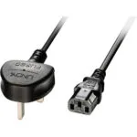 Lindy Schuko - IEC C13 Cable 3m Μαύρο 30434