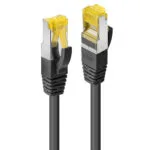 Lindy U/UTP Cat.6a (Gigabit) Καλώδιο Δικτύου Ethernet 1m Μαύρο 10τμχ 47624