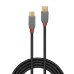 Lindy USB 2.0 Cable USB-C male - micro USB-A Μαύρο 1m 36891