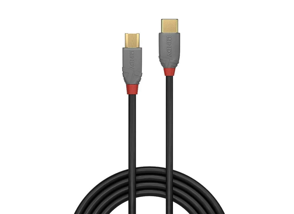 Lindy USB 2.0 Cable USB-C male - micro USB-A Μαύρο 1m 36891 Lindy USB 2.0 Cable USB-C male - micro USB-A Μαύρο 1m 36891 - Image 1