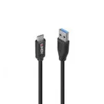 Lindy USB 3.2 Cable USB-C male - USB-A PD Μαύρο 1m 36971