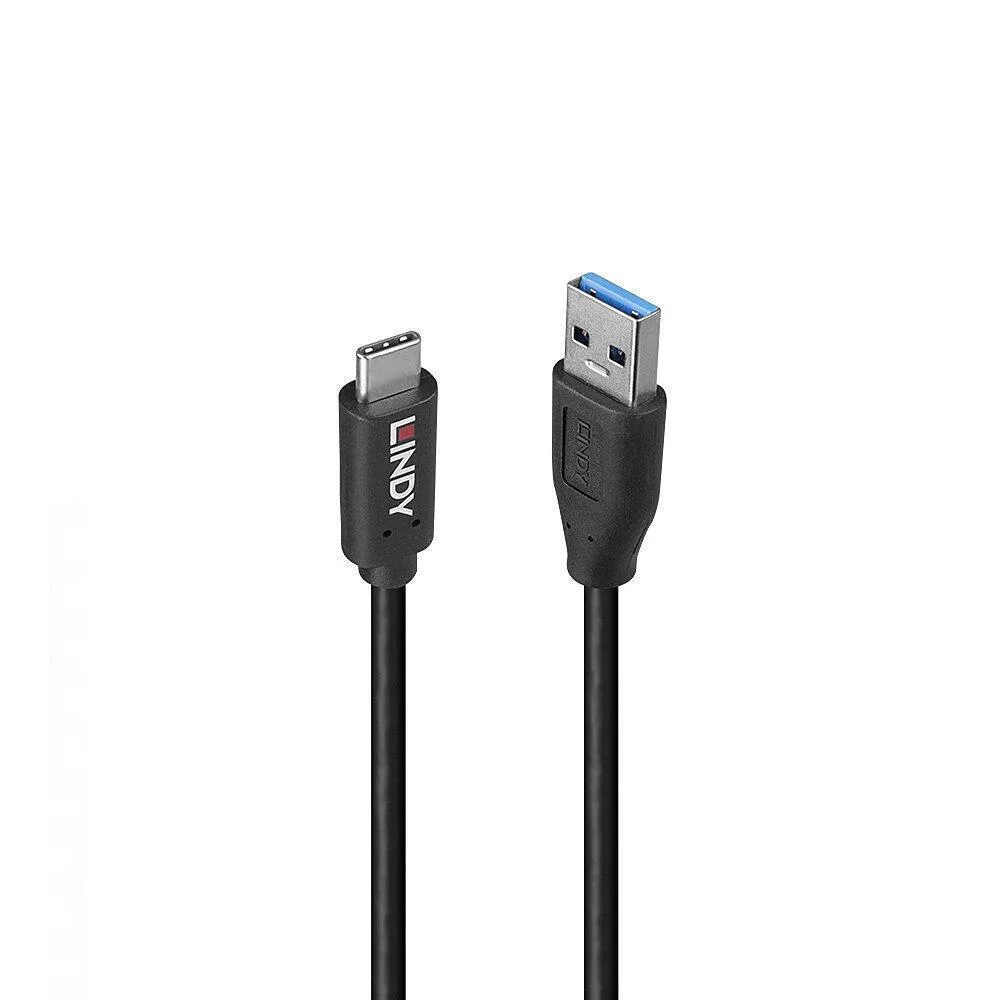 Lindy USB 3.2 Cable USB-C male - USB-A PD Μαύρο 1m 36971 Lindy USB 3.2 Cable USB-C male - USB-A PD Μαύρο 1m 36971 - Image 1