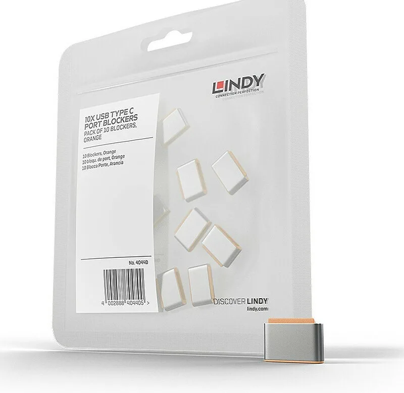 Lindy Usb Type C Port Blockers Port Blocker 10τμχ 40440 Lindy Usb Type C Port Blockers Port Blocker 10τμχ 40440 - Image 1