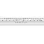 Linex 1015m Σχολικός Χάρακας 150 Mm X 22 Mm Διαφανής Άκρη Μελάνι Tuschekante