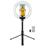 LogiLink AA0156 Ring Light 20cm 3200 - 6500K με Τρίποδο Δαπέδου και Βάση για Κινητό