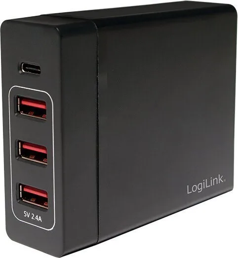 LogiLink Βάση Φόρτισης με 3 Θύρες USB-A και Θύρα USB-C 72W Power Delivery σε Μαύρο χρώμα (PA0122) LogiLink Βάση Φόρτισης με 3 Θύρες USB-A και Θύρα USB-C 72W Power Delivery σε Μαύρο χρώμα (PA0122) - Image 1