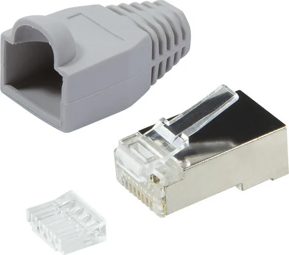 LogiLink Βύσμα RJ-45 male/female 100τμχ Γκρι MP0021 LogiLink Βύσμα RJ-45 male/female 100τμχ Γκρι MP0021 - Image 1