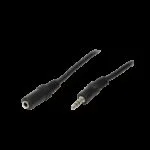 LogiLink Καλώδιο Ήχου 3.5mm male - 3.5mm female Μαύρο 3m CA1054