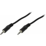 LogiLink Καλώδιο Ήχου 3.5mm male - 3.5mm male Μαύρο 1m CA1049
