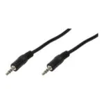 LogiLink Καλώδιο Ήχου 3.5mm male - 3.5mm male Μαύρο 3m CA1051