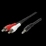 LogiLink Καλώδιο Ήχου 3.5mm male - RCA male Μαύρο 1.5m CA1042