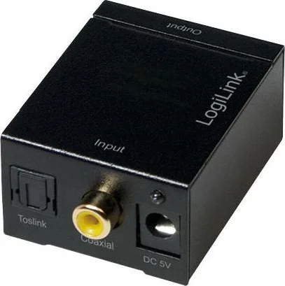 LogiLink Μετατροπέας 3.5mm / Toslink female σε RCA female 1τμχ CA0101 LogiLink Μετατροπέας 3.5mm / Toslink female σε RCA female 1τμχ CA0101 - Image 1