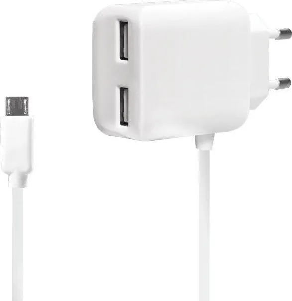 LogiLink Φορτιστής με Ενσωματωμένο Καλώδιο micro USB Λευκός (PA0157) LogiLink Φορτιστής με Ενσωματωμένο Καλώδιο micro USB Λευκός (PA0157) - Image 1