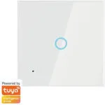 LogiLink Χωνευτός Διακόπτης Τοίχου Wi-Fi Μονός με Πλαίσιο Λευκός SH0111