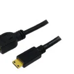 LogiLink CH0023 HDMI 1.4 High Speed 1080p 120Hz Cable HDMI male - mini HDMI male 2m Μαύρο CH0023