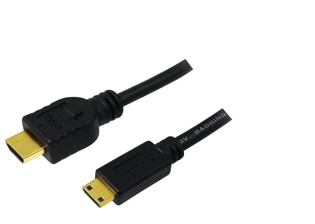 LogiLink CH0023 HDMI 1.4 High Speed 1080p 120Hz Cable HDMI male - mini HDMI male 2m Μαύρο CH0023 LogiLink CH0023 HDMI 1.4 High Speed 1080p 120Hz Cable HDMI male - mini HDMI male 2m Μαύρο CH0023 - Image 1