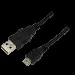 LogiLink CU0057 Regular USB 2.0 to micro USB Cable Μαύρο 0.6m (CU0057) 1τμχ