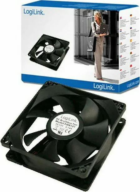 LogiLink FAN101 Case Fan 80mm (2500rpm / 50cfm) Χωρίς Led Φωτισμό και Σύνδεση 4-Pin Molex LogiLink FAN101 Case Fan 80mm (2500rpm / 50cfm) Χωρίς Led Φωτισμό και Σύνδεση 4-Pin Molex - Image 1