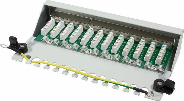 LogiLink Patch Panel Shielded για Rack 1U 12 Θυρών cat6 Γκρι NP0017A LogiLink Patch Panel Shielded για Rack 1U 12 Θυρών cat6 Γκρι NP0017A - Image 1