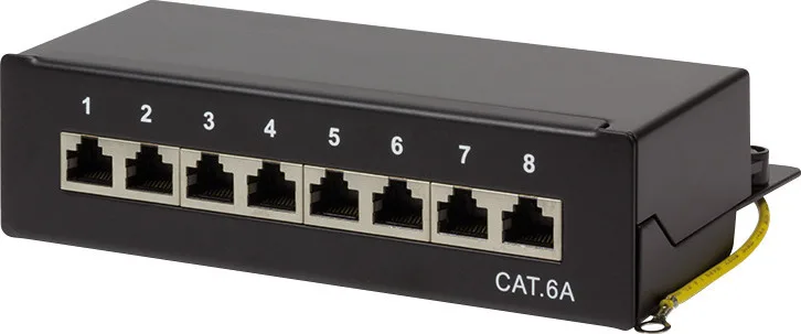 LogiLink Patch Panel Shielded για Rack 1U 8 Θυρών cat6a Μαύρο NP0018B LogiLink Patch Panel Shielded για Rack 1U 8 Θυρών cat6a Μαύρο NP0018B - Image 1