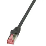 LogiLink S/FTP Cat.6 (Gigabit) Καλώδιο Δικτύου Ethernet 0.5m Μαύρο CQ2023S