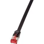 LogiLink U/FTP (STP) Cat.6a (Gigabit) Καλώδιο Δικτύου Ethernet 0.5m Μαύρο CF2023S