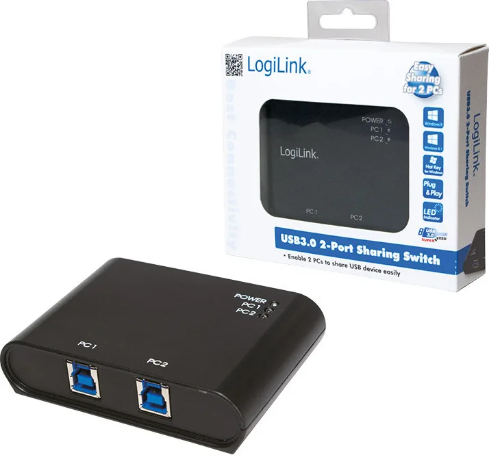 LogiLink UA0216 KVM & Data Switch με USB 3.0 / USB-B 3.0 LogiLink UA0216 KVM & Data Switch με USB 3.0 / USB-B 3.0 - Image 1