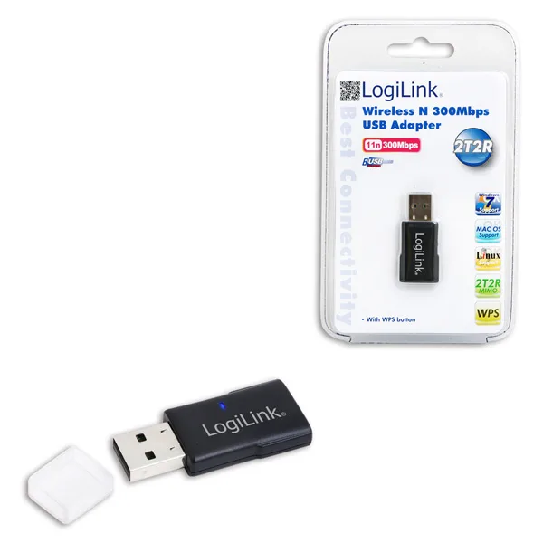 LogiLink WL0086A Αντάπτορας Δικτύου USB με Ασύρματη Σύνδεση Wi-Fi 300Mbps LogiLink WL0086A Αντάπτορας Δικτύου USB με Ασύρματη Σύνδεση Wi-Fi 300Mbps - Image 1