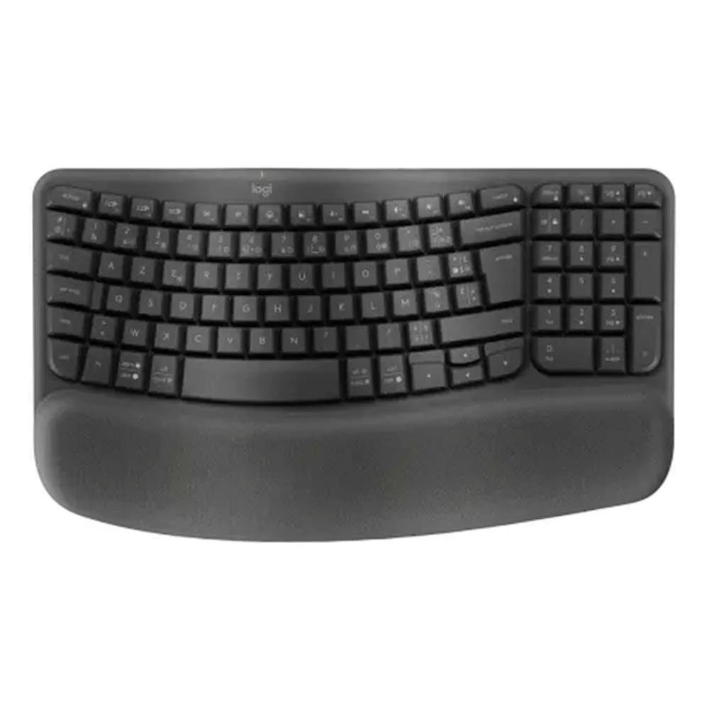 Logitech Wave Keys Ασύρματο Πληκτρολόγιο Αγγλικό US Γκρι Logitech Wave Keys Ασύρματο Πληκτρολόγιο Αγγλικό US Γκρι - Image 1