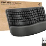 Logitech Wave Keys for Business Ασύρματο Πληκτρολόγιο Αγγλικό US Γκρι