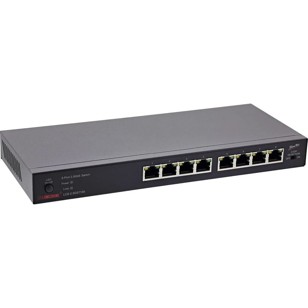 Longshine Unmanaged L2 Switch με 8 Θύρες Ethernet Longshine Unmanaged L2 Switch με 8 Θύρες Ethernet - Image 1