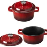 Lumarko Gusskönig Seasoned 6× 300ml Mini Dutch Oven Set