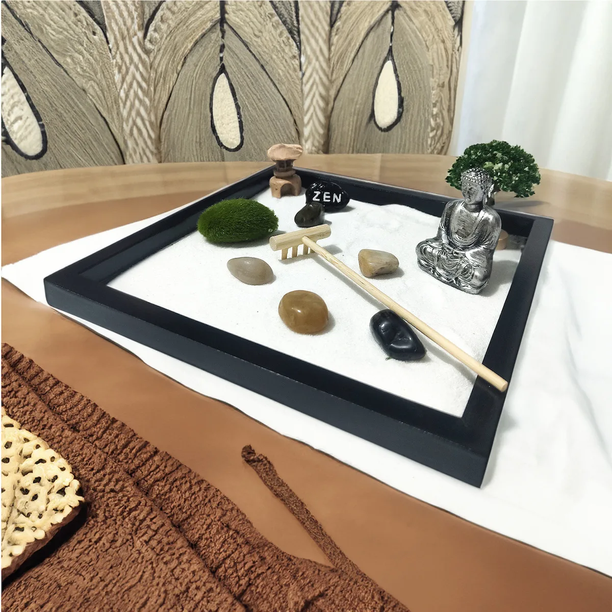 Mad Monkey Mad Monkey Zen Διακοσμητική Πέτρα Κήπου Ξύλινη 23QZ7N Mad Monkey Mad Monkey Zen Διακοσμητική Πέτρα Κήπου Ξύλινη 23QZ7N - Image 1